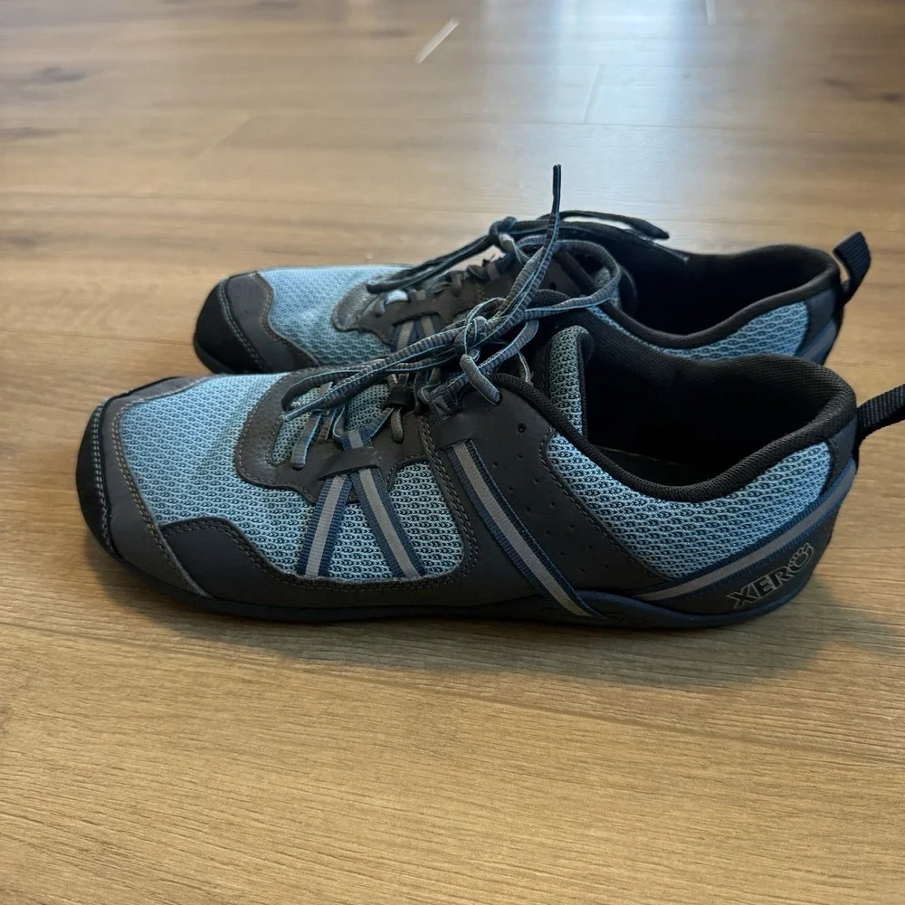 Xero Shoes Prio Womens Size 10.5 Blue Gray Minimalist Barefoot Running Training